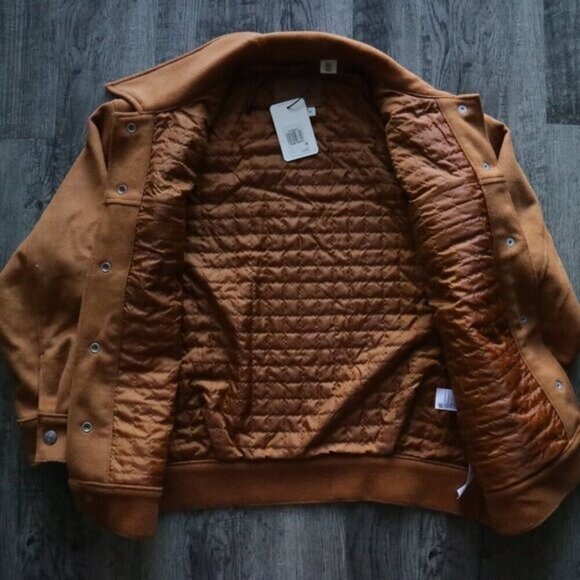 NWT Levi's Varsity Cozy Wool Trucker Jacket in Glazed Ginger Size Medium - Picture 5 of 8